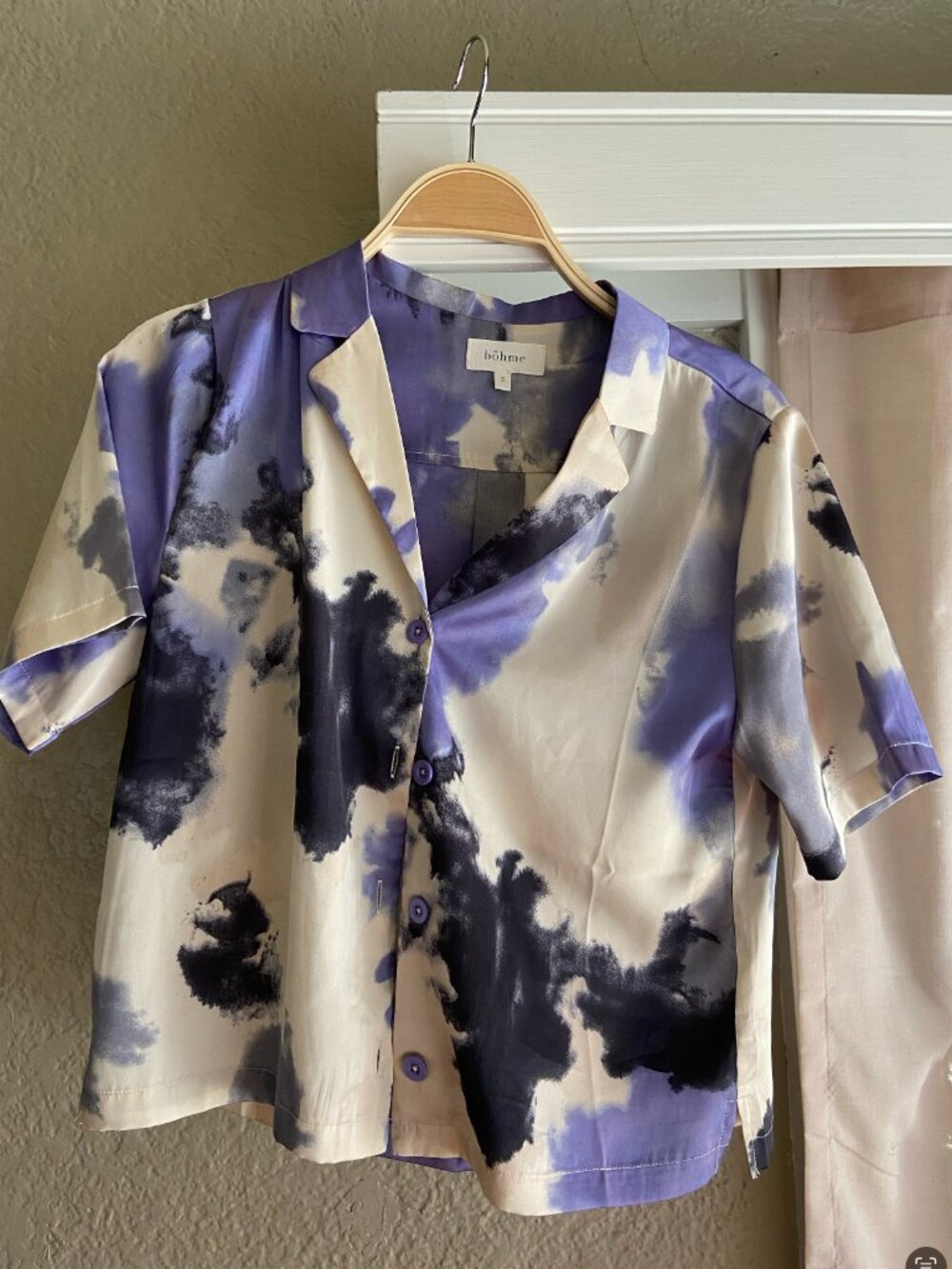 Bohme blue/white top size small
